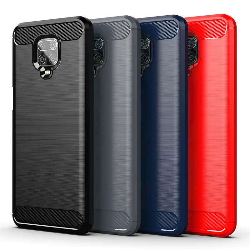 Shockproof Matte Soft Silicone Case Back Cover - Red