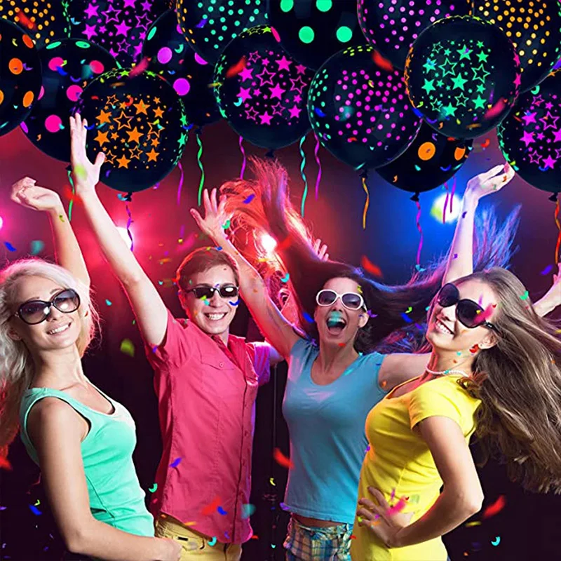 Latex Balloon 10PCS 12inch Glow In The Dark
