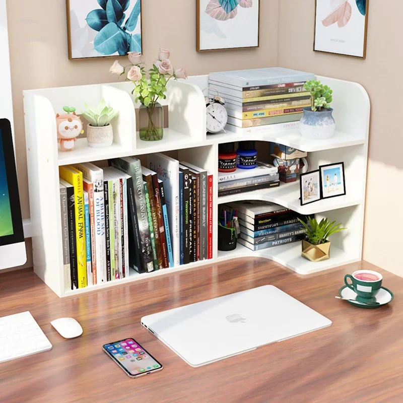 Modern Children's Bookcases Office Desktop Bookshelves Children's Storage Shelves Student Multi-layer Finishing Small Bookcases
