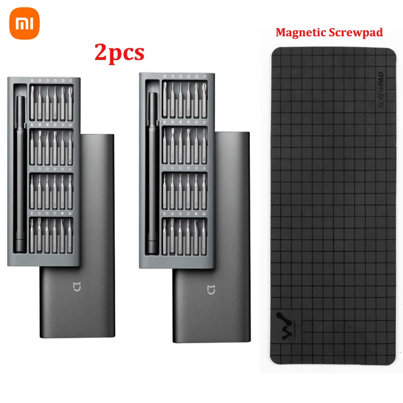 2021 Original Xiaomi Daily Use Screwdriver Kit 24 Precision Magnetic Bits Alluminum Box DIY Screw Driver Set For Smart home 