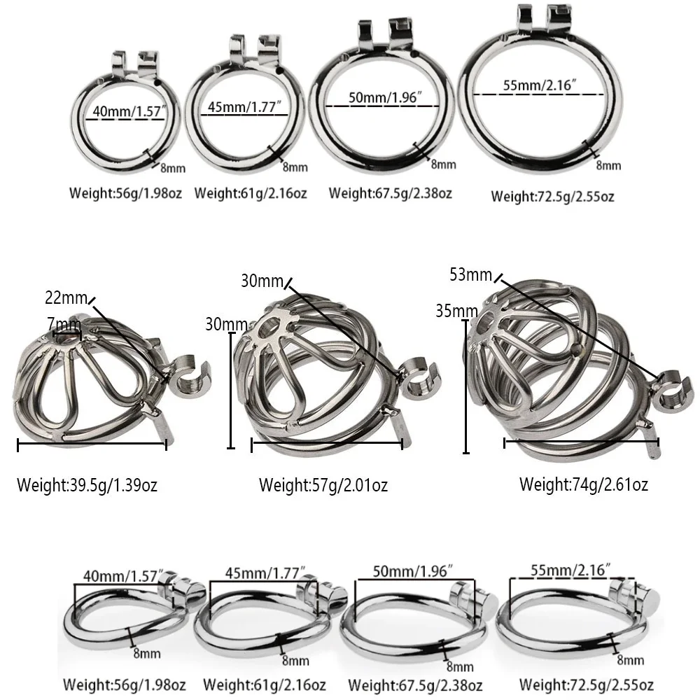Chastity Cage Zinc Alloy Metal Cock Cage Curve Ring Chastiy Belt Men Erotic Bondage BDSM Sex Toy Anti Cheat Erotic Urethral Lock penis chastity cage chastity lock sex toy