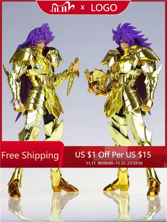 Cs Modello Saint Seiya Mito Panno Ex Gemini Saga Con Armatura Danneggiata Cavalieri D'Oro Dello Zodiaco Action Figure