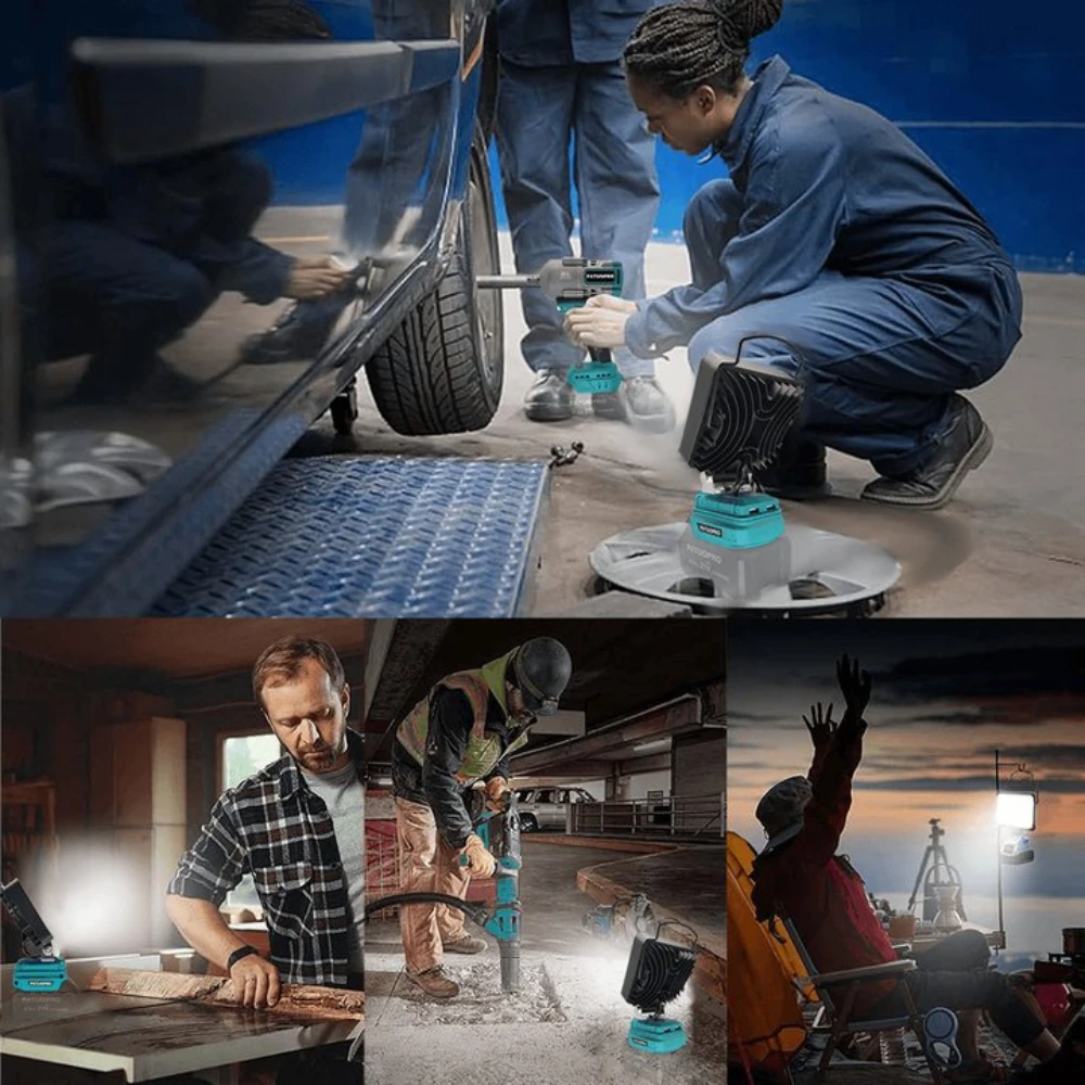 64 LED Cordless Work Light 4" Jobsite Spotlight Handheld Rechargeable Flashlight For Makita 18V Battery (No Battery) PATUOPRO Portable Spotlight Portable Flashlight Portable Work Lights Portable Work Light Portable Torch