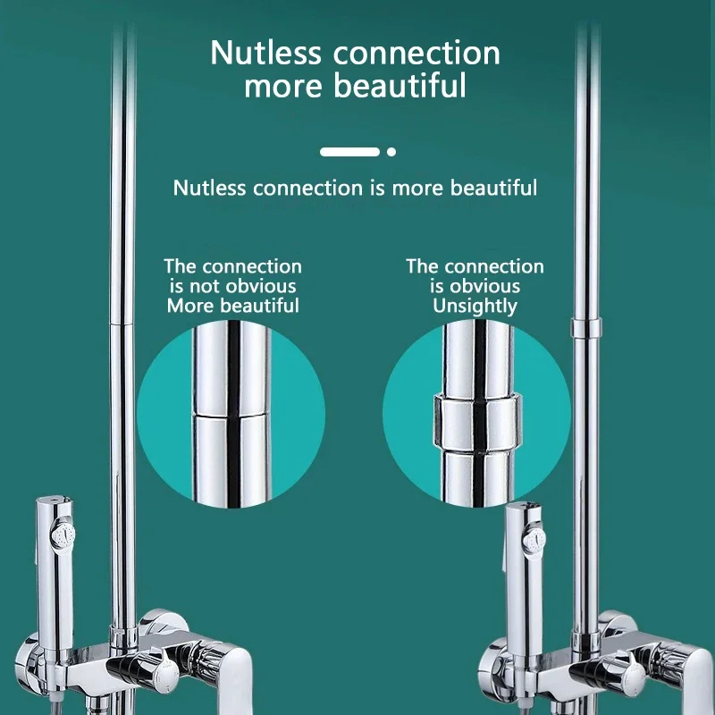 Shower Head Extender Extension Pipe Bathroom Accessories