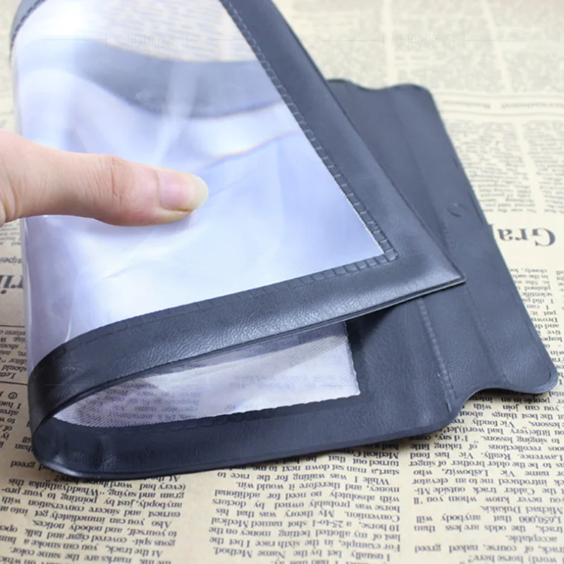 Description Picture 2 of itemA4 Lenses Large Sheet Magnifier Magnifying Glass Book Reading Lens Page Glass Lens Magnification Aid Fresnel Lentes Magnifier