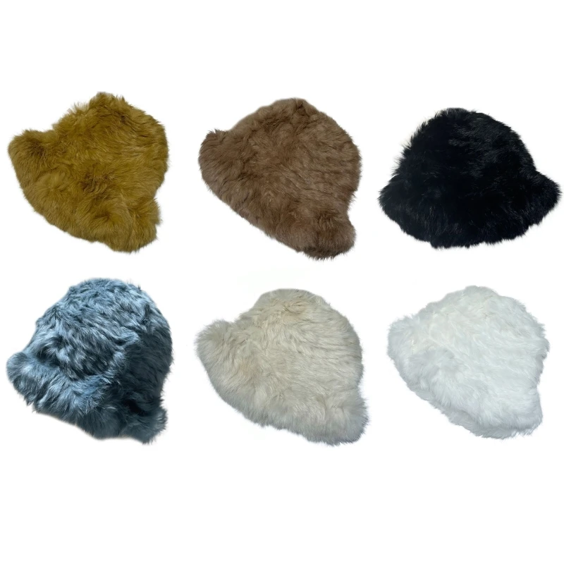 

Fuzzy Women Hat Faux Fur Casual for Elegant Graffiti Writers Turntablists Casual Winter Warm Hat for Teen Girls Dropshipping