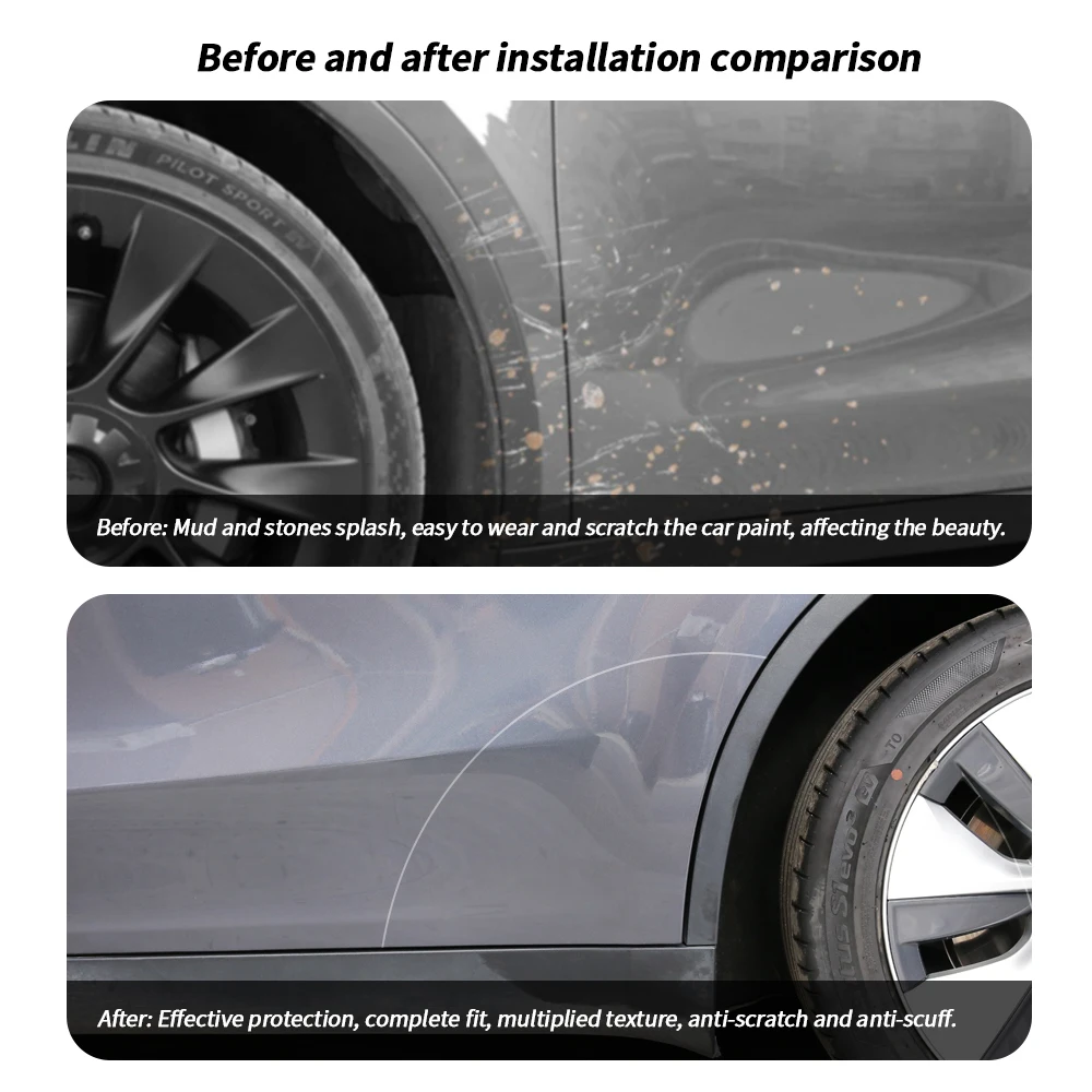 Model 3 Paint Protection Film (PPF) for the door sills - Tesla-Protect