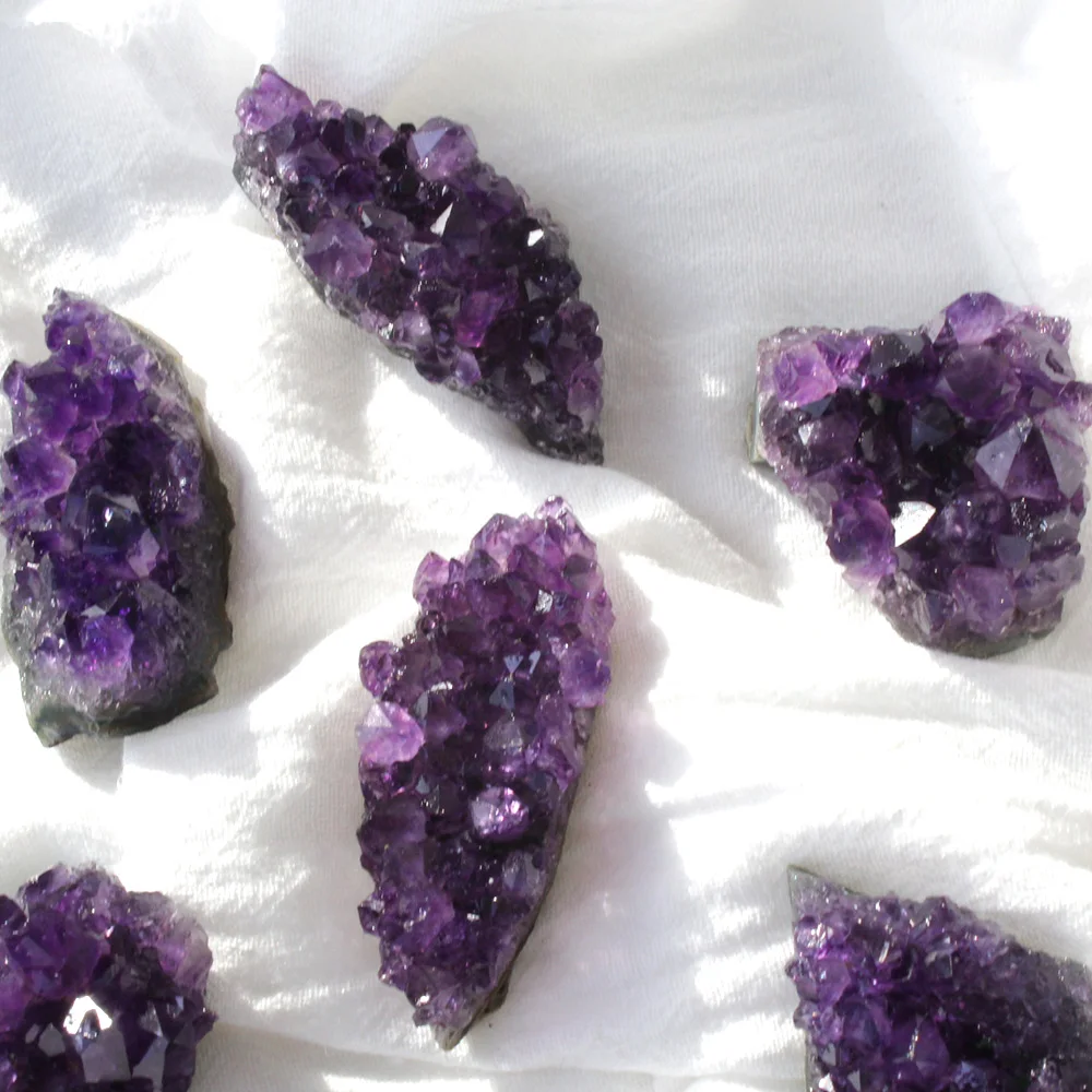 Uruguay Natürliche Kristall Raw Stein Energie Lila Quarz Healing Edelstein Amethyst Cluster Kristall Cave Home Dekoration – Detail 1