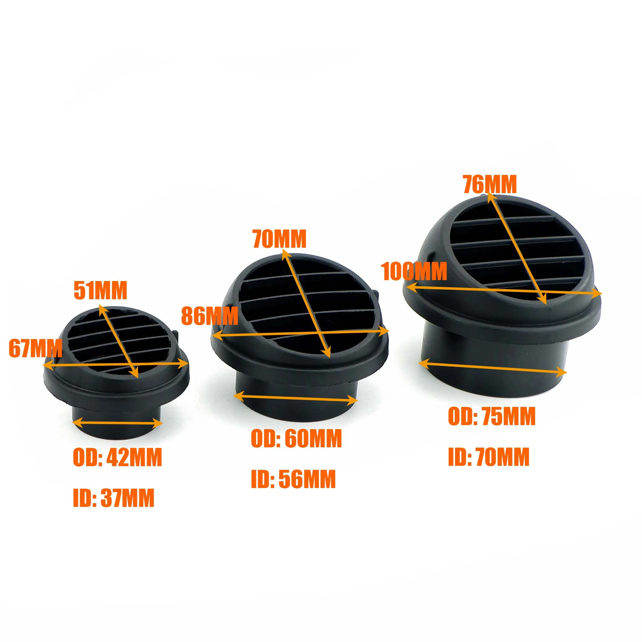 Air Heater Air Heater Exhaust Pipe Air Heater Duct Pipe Air Heater Duct Connector 42mm 60mm 75mm Air Vent Ducting Piece Duct Pipe Outlet Rotatable Diesel Parking Heater For Car Truck VAN Camper Type B