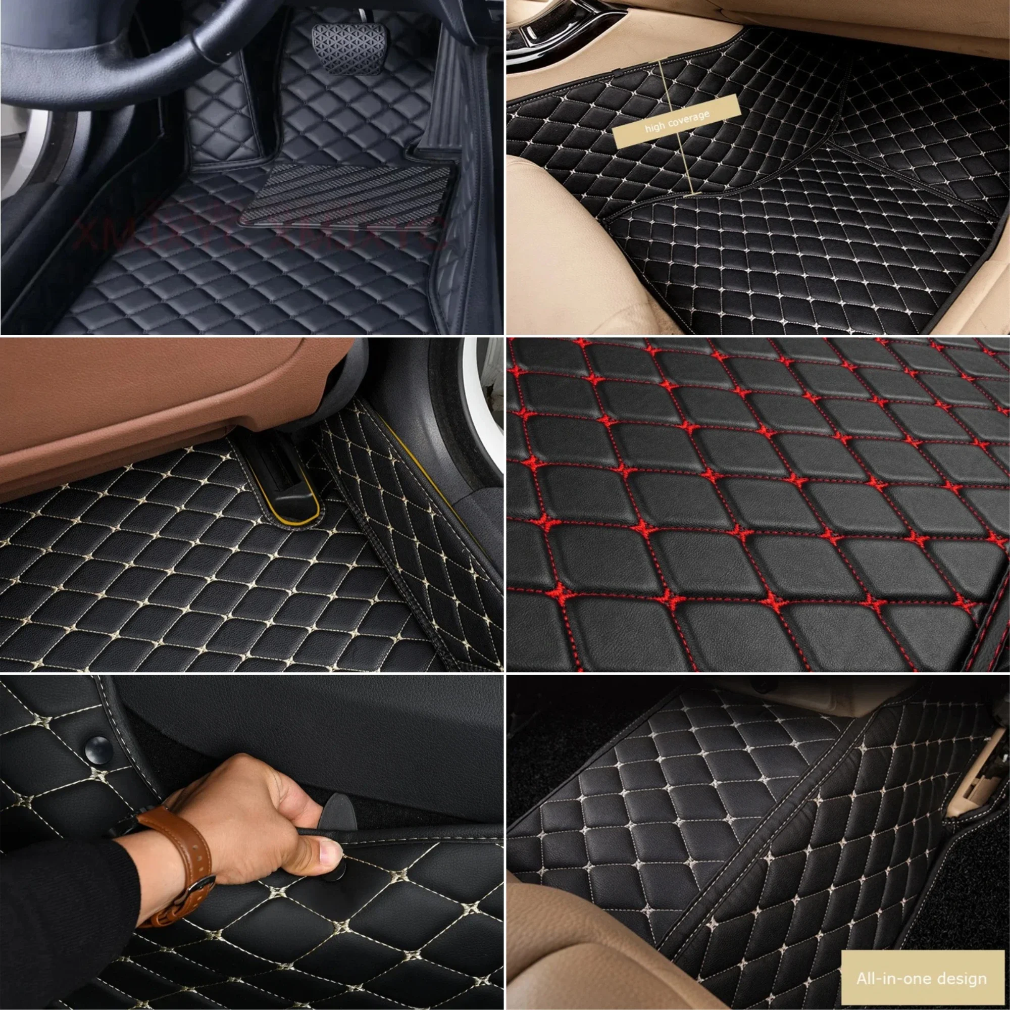 5 Seats Car Floor Mats Fit For hyundai creta grand 2023 2024 2025 2026 Auto  Foot Pads Carpet Leather Anti Slip Full Set Matts - AliExpress, image size:2000x2000