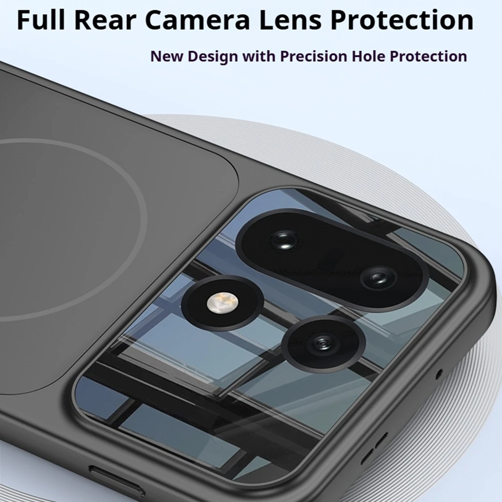 Slim Matte Shockproof Phone Case with Full-Coverage Protection and Wireless Charging Compatibility