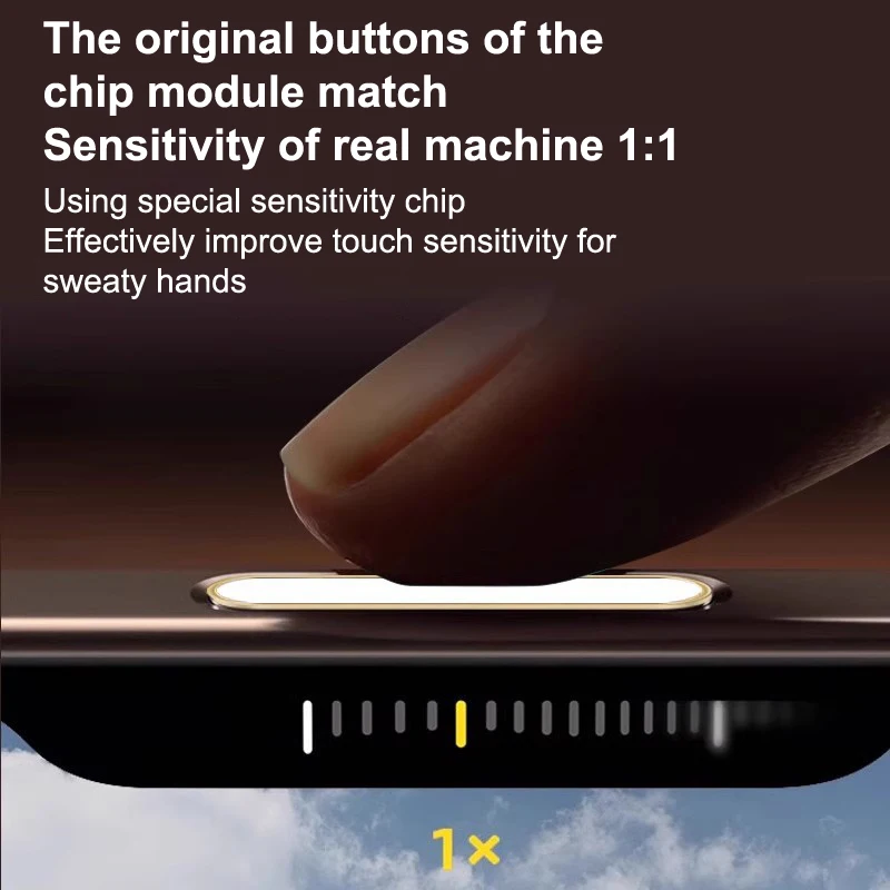 Luxury Camera Control Capture Button Cover Sensitive Smart Island Metal Camera Control Capture Button Protector Accessories