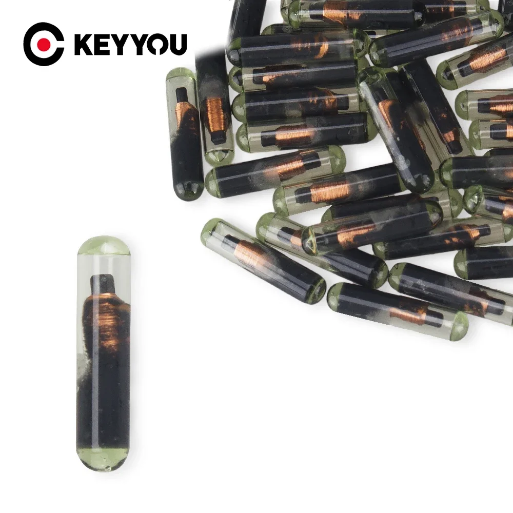 

KEYYOU 10X ID48 Chip ID 48 Chip T6 Blank Glass Unlock Copy Transponder Chip For Volkswagen Audi Seat Skoda Honda