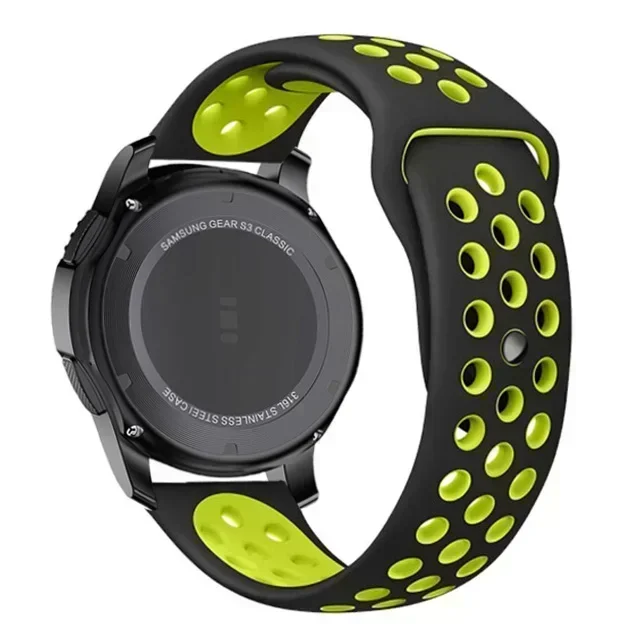Breathable 22mm Silicone Sport Wristband