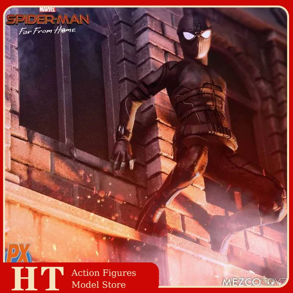 In Stock Mezco Toyz NOV198726 1/12 Scale Spider Man Night