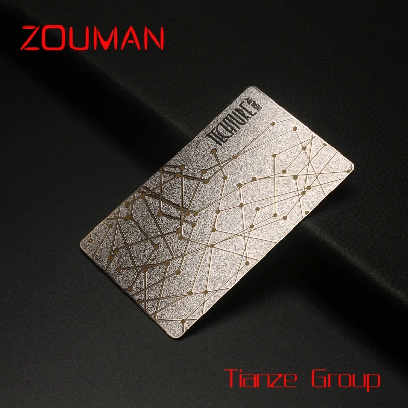 Custom , High-grade mirror card custom stainless steel metal cards for laser engraving