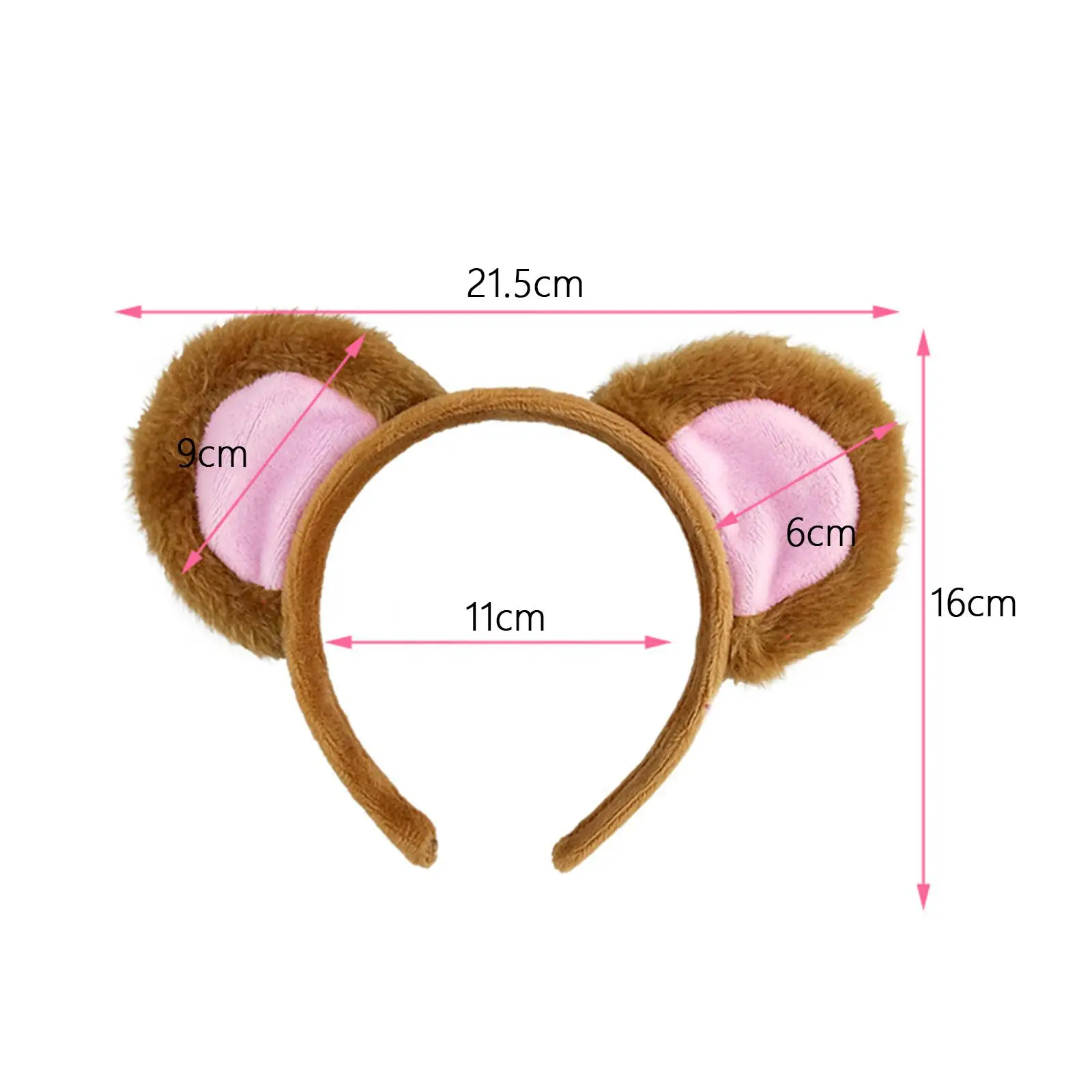 

Adults Kids Plush Monkey Costume Photo Props Party Cosplay Costume Props Animal Headbands Tail Bow Hairband Cute for Halloween