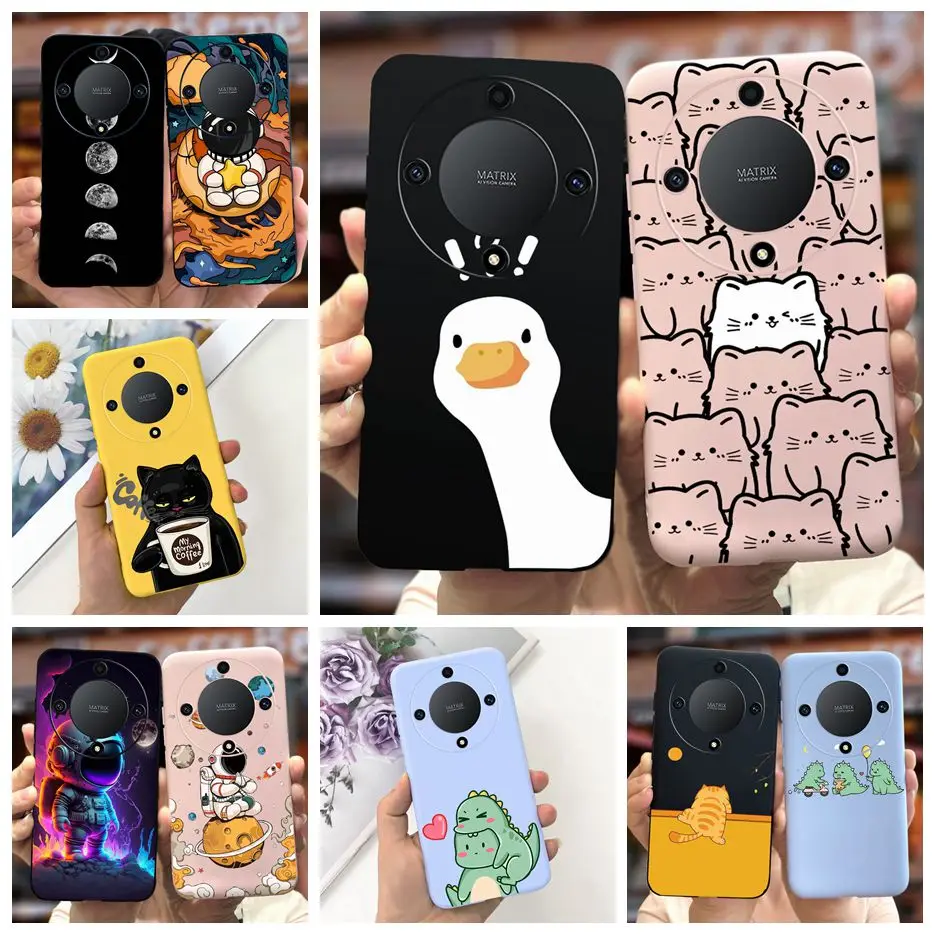 Per Honor Magic5 Lite Case Magic 6 Lite Cute Fashion Cartoon Cover Custodia Morbida In Tpu Per Honor Magic6 Lite Magic 5 Lite Bumper