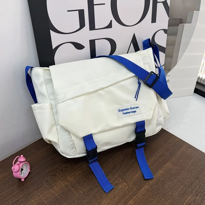 

Hong Kong Wind Crossbody Bag Joker Street Shooting Shoulder Bag for Women Postman Student Luxury Brand Shoulder Bag Girl