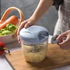Hot Manual Rope Grinder Convenient Multifunctional Garlic Grinder Chopper Food Cutting Machine Meat Grinder Kitchen Grinder Tool 3
