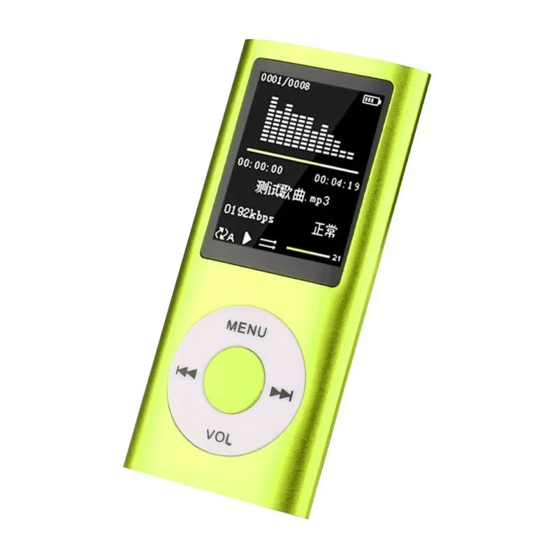Portable 1.8" LCD Mp3 Mp4 Music Video Media Players IPod Style Color Screen Sport Cute FM Radio Support TF Card Player Mp4 Player Music Player Mini Media Player
