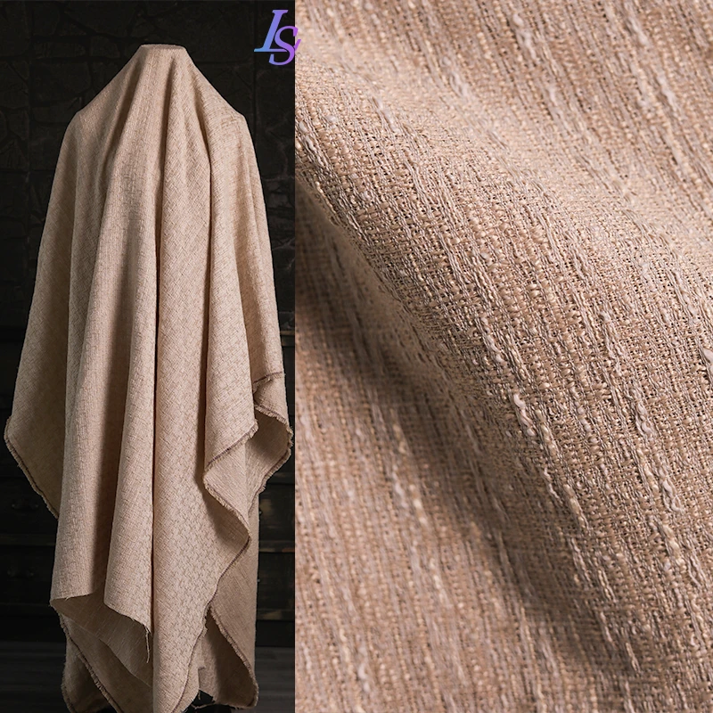 Cotton Linen Material Fabric Double sided Texture Retro Clothing