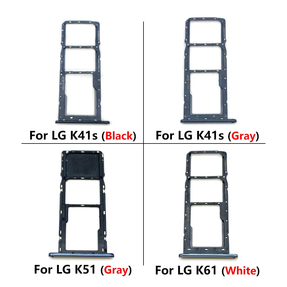 LG K22 K41s K42 K51 K52 K61 용 마이크로 나노 SIM 카드 홀더 트레이 슬롯 홀더 어댑터 소켓