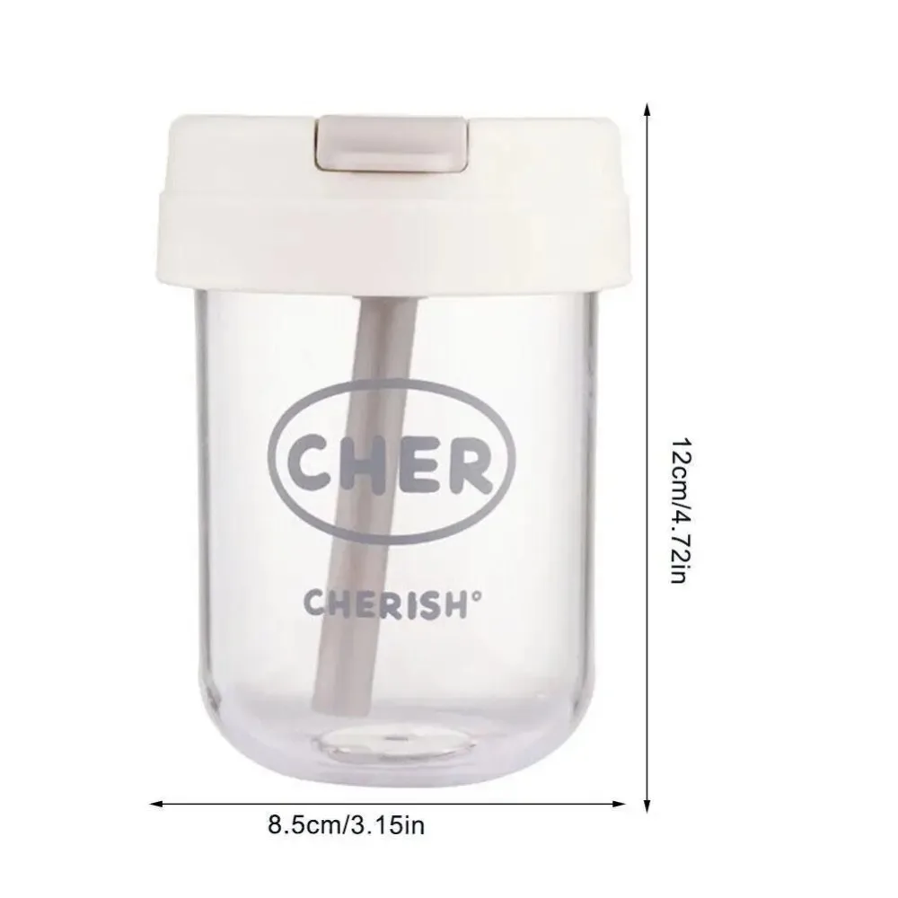 Portable Plastic Straw Cup 300mL Water Bottle