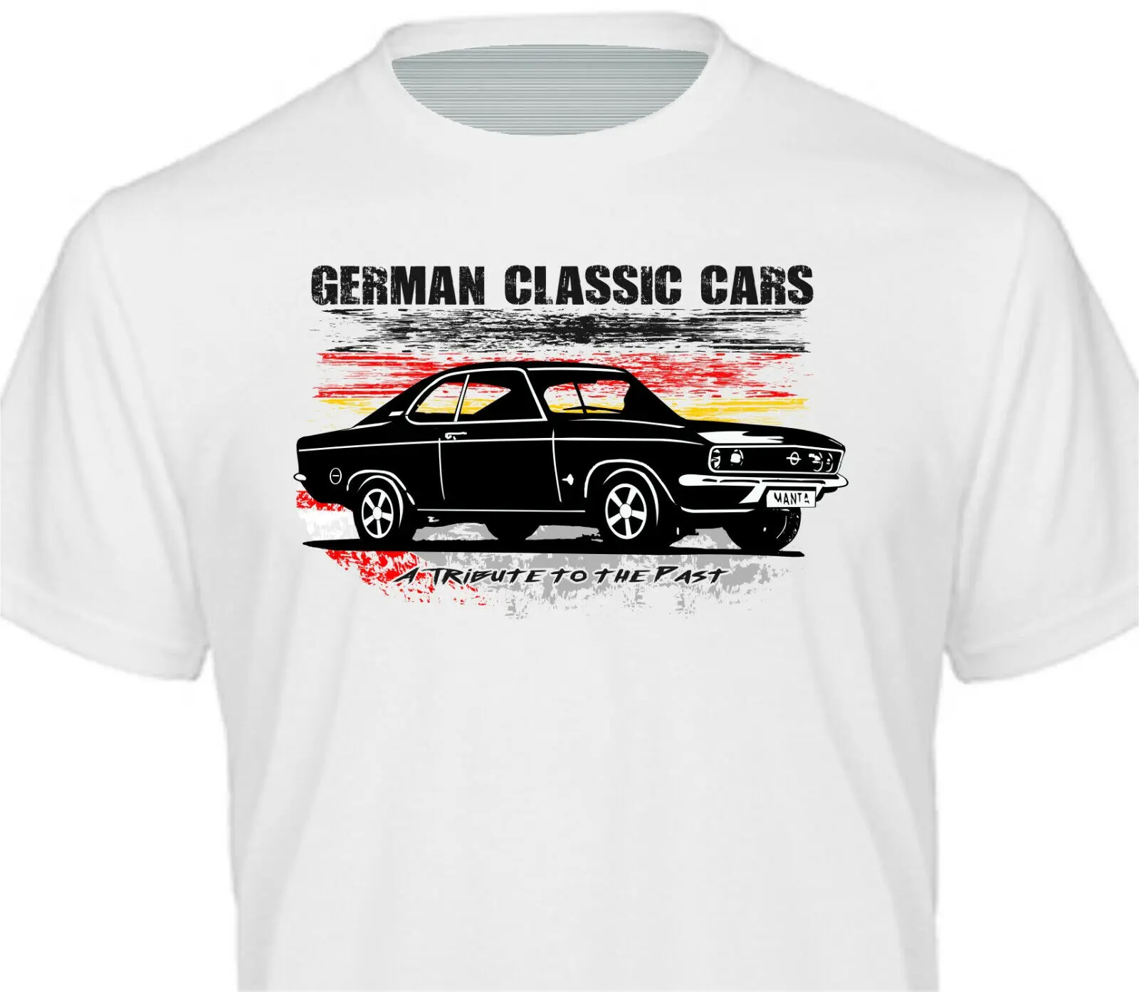 T-Shirt Colore Bianco Manta A 1970 -1975 1.2 -1.9 Coupe Gt/E Opel