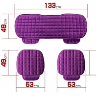 Winter Car Seat Cover Car Front/Rear/Full Set Seat Cushion Non-slip Short Plush Chair Auto Seat Cushion Protector Mat Pad 5