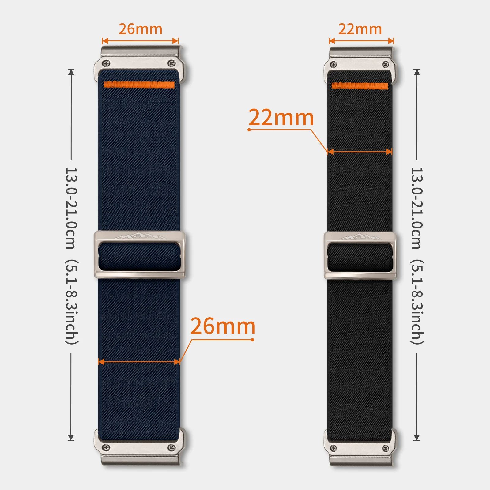 Premium Quickfit Nylon Sports Strap - 22mm/26mm Bracelet Accessory