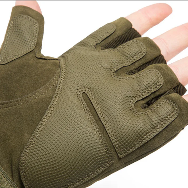 Sports Gloves Tactical Gloves Men's Half-finger Outdoor Riding Motorcycle Fighting Fitnes Wear Outdoor Sports Gloves Accessories 3