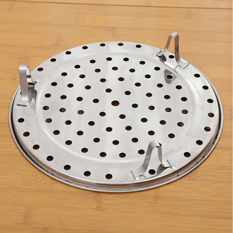 UXCELL Griglia Per Vapore In Acciaio Inox, 25,4 Cm, Con 3 Supporti Pieghevoli - 3