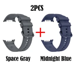 Soft Waterproof Silicone Sport Band - Original Style Replacement Strap, Versatile Basic Bracelet - L (2PCS - 5)