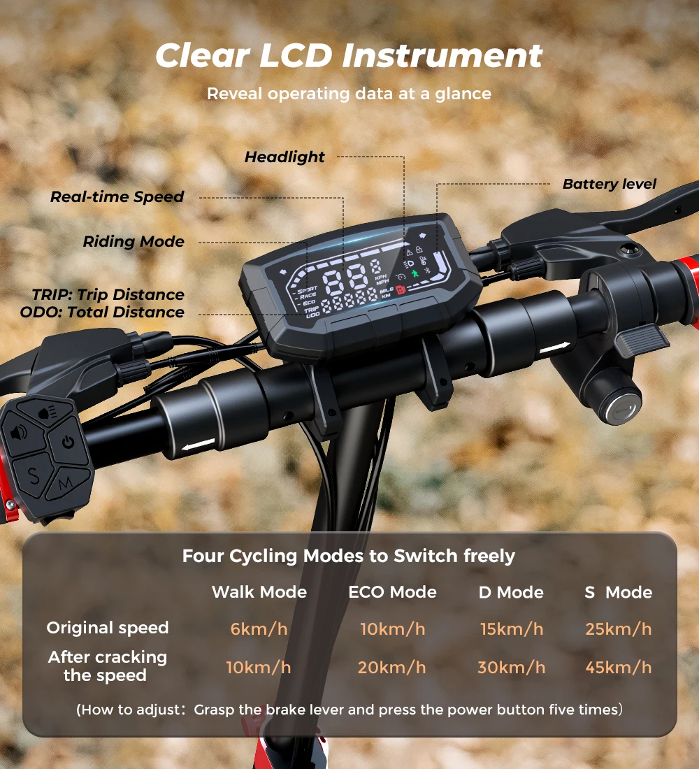 Scooter keys and controls