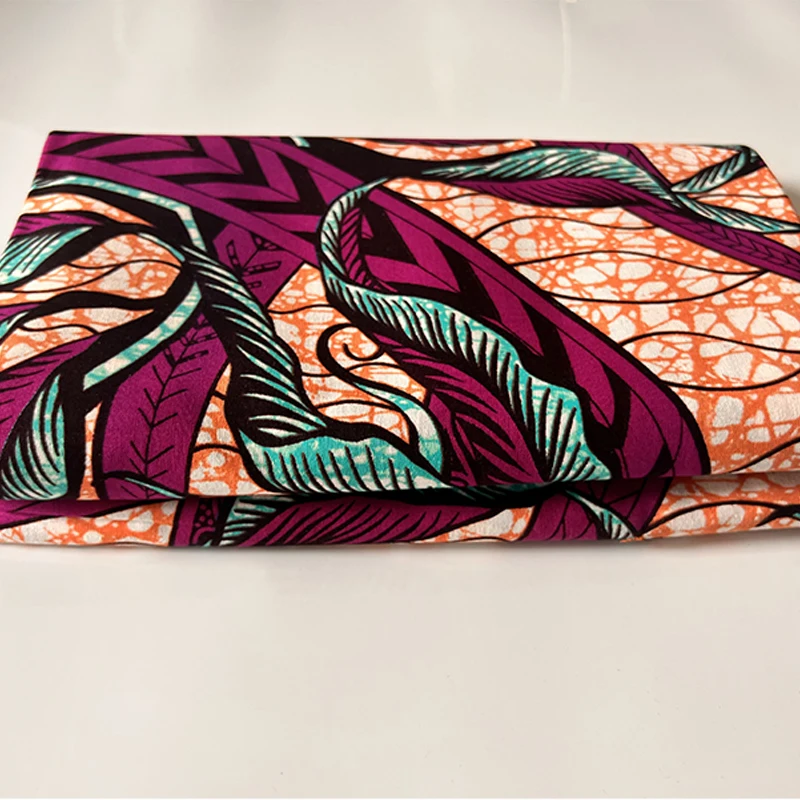cotton Holland fabric real wax high quality Africa Nigeria Ghana style Ankara fabric African clothing wax print 6 yards