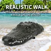 2.4G RC Boat Ship Toy Simulation Crocodile Head  Remote Control Joke Alligator Decoy Electric Toys Summer Water Spoof Toys Gift 2