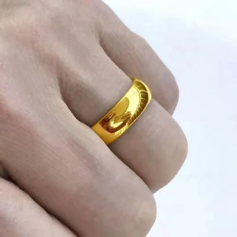 Pure Gold Rings Women 24k Pure Gold | Real Gold Ring Women 24k Real ...