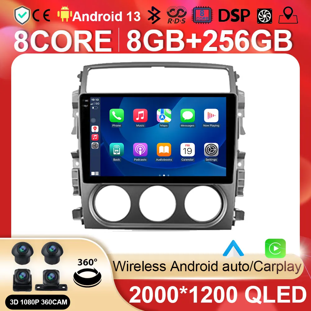 

Android Car Radio Multimedia Video Player Navigation For Suzuki Liana 1 2004 - 2008 stereo GPS BT5.0 No 2din 2 din DVD 8+256G