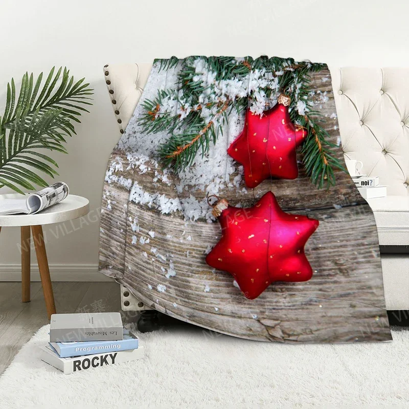 Home decoration plush Sofa blanket Christmas Bedspread on the bed anime fluffy soft blankets thick blanket for winter