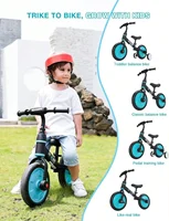 Vélo d'apprentissage pour tout-petits, jouets de vélo avec roues auxiliaires et pédales amovibles pour garçons et filles de 2 à 5 ans, montage facile 1