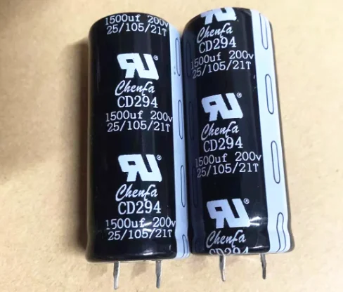 2PCS 200V 1500UF Aluminium Electrolytic Capacitor 25*60mm electrolytic capacitor aluminum capacitor aluminum electrolytic capacitor
