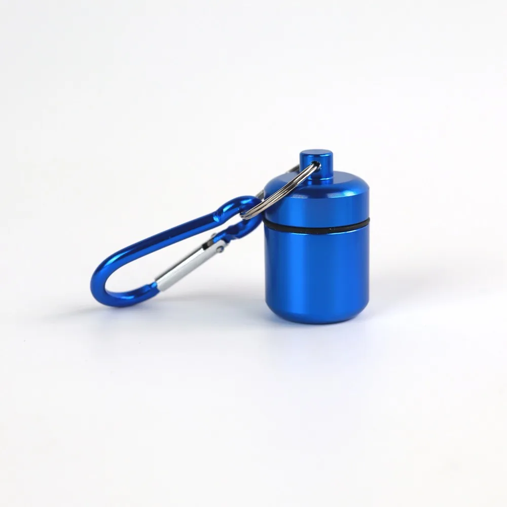 Premium Waterproof Portable Mini Pill Case Keychain – Travel Container with Keyring for Medicine and Earplugs