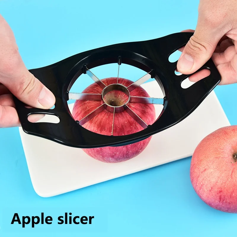 1PC Stainless Steel Apple Cutter Fruit Divider Slicer Household Fruit Cutter Tool Core Remover Functional Apple Cutting Gadgets