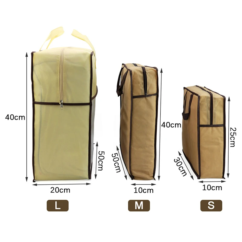 Quilt Clothes Storage Bag Big Capacity Duvet Blanket Sorting Bags Dustproof Closet Under-Bed Moisture Proof Organizer 6