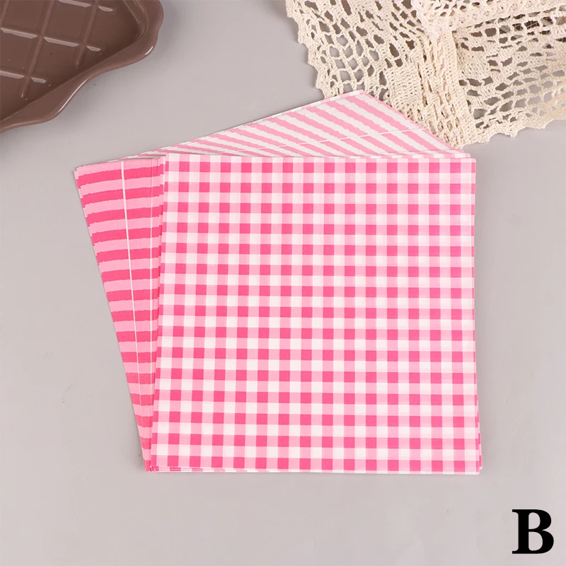 100-Pack Oil-Proof Waxed Food Paper for Sandwiches, Burgers, and Pastries