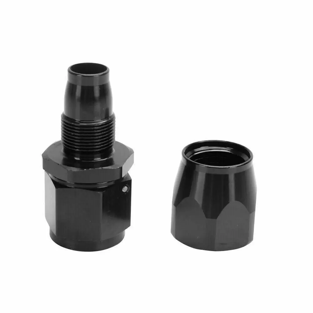 1 Piece Black AN4 AN6 AN8 Straight 45 60 90 120 150 180 Degree Oil Fuel Swivel Hose End Fitting Oil Hose End Adaptor Kit Oil Line Fitting Adapter Aluminum Hose Fitting