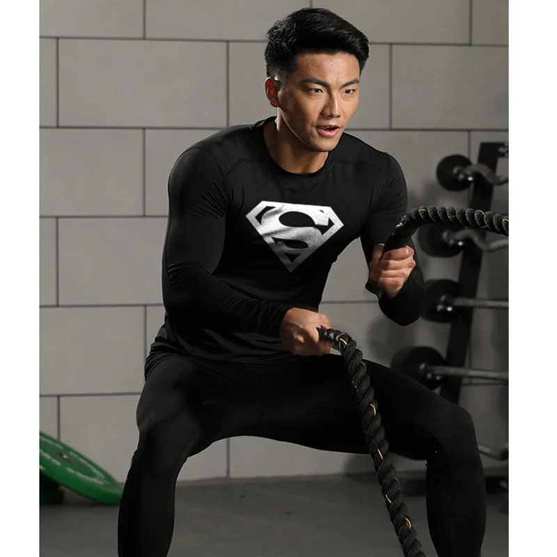 MMA Rashguard Men's T Shirt High Quality Gym Training Fitness Superhero  Compression Shirts Quick Dry Jogging Running T-Shirt Men - AliExpress