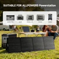 ALLPOWERS SE200 Panneau solaire pliable 200W monocristallin ETFE IP68, panneau solaire portable étanche pour générateur solaire, voyage en camping-car en plein air 6