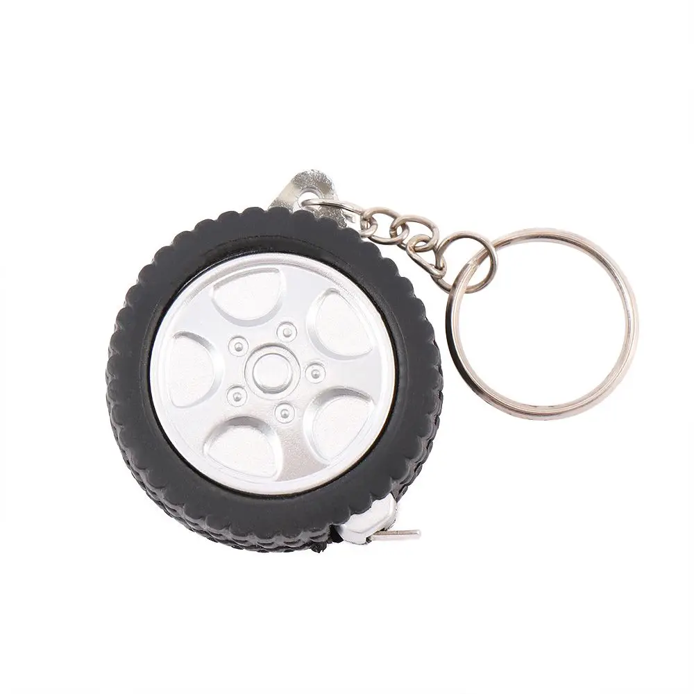 

Retractable Keyring Tyre Shaped Plastic Measuring Tools Measurement Tape Measures Soft Ruler